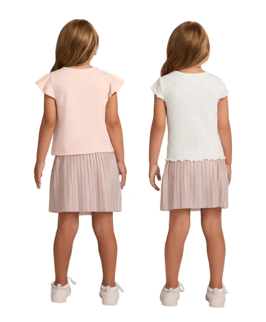 C. Conjunto Calvin Klein de 3 Piezas con Falda-Short para Niña - Imagen 6