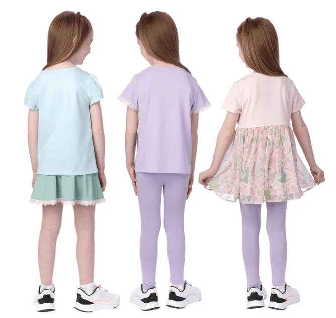 C. Set de Ropa Infantil Disney de 5 Piezas con Falda y Legging - Imagen 5