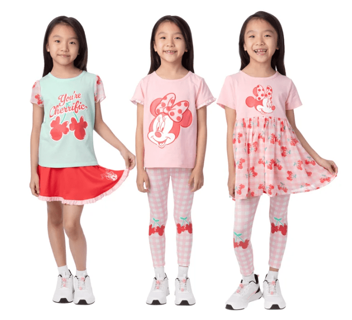 C. Set de Ropa Infantil Disney de 5 Piezas con Falda y Legging - Imagen 3