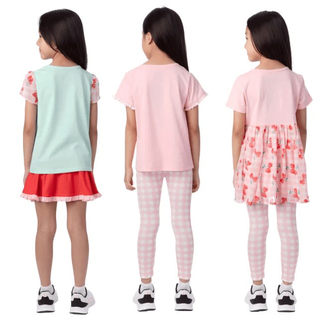 C. Set de Ropa Infantil Disney de 5 Piezas con Falda y Legging - Imagen 2