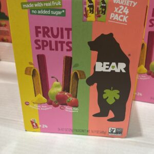 C. Tiritas de Fruta Natural Bear Fruit Splits (24 pzas)