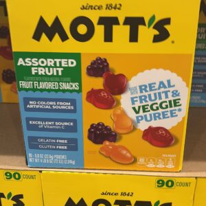 C. Gomitas de Fruta Mott's Surtidas (90 bolsitas)