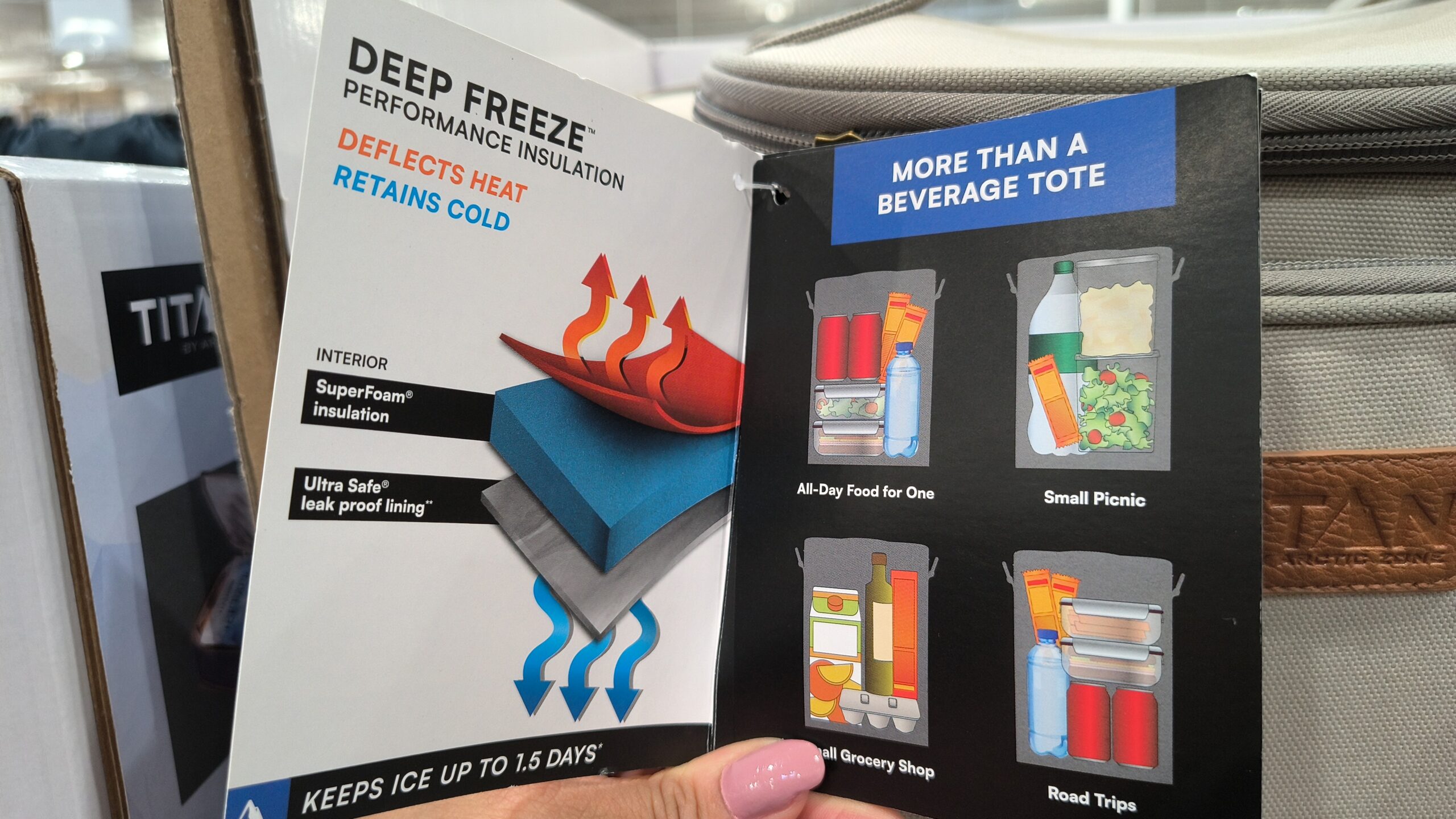 C. Hielera Portátil Tipo Tote Titan Deep Freeze (18 latas) - Imagen 4