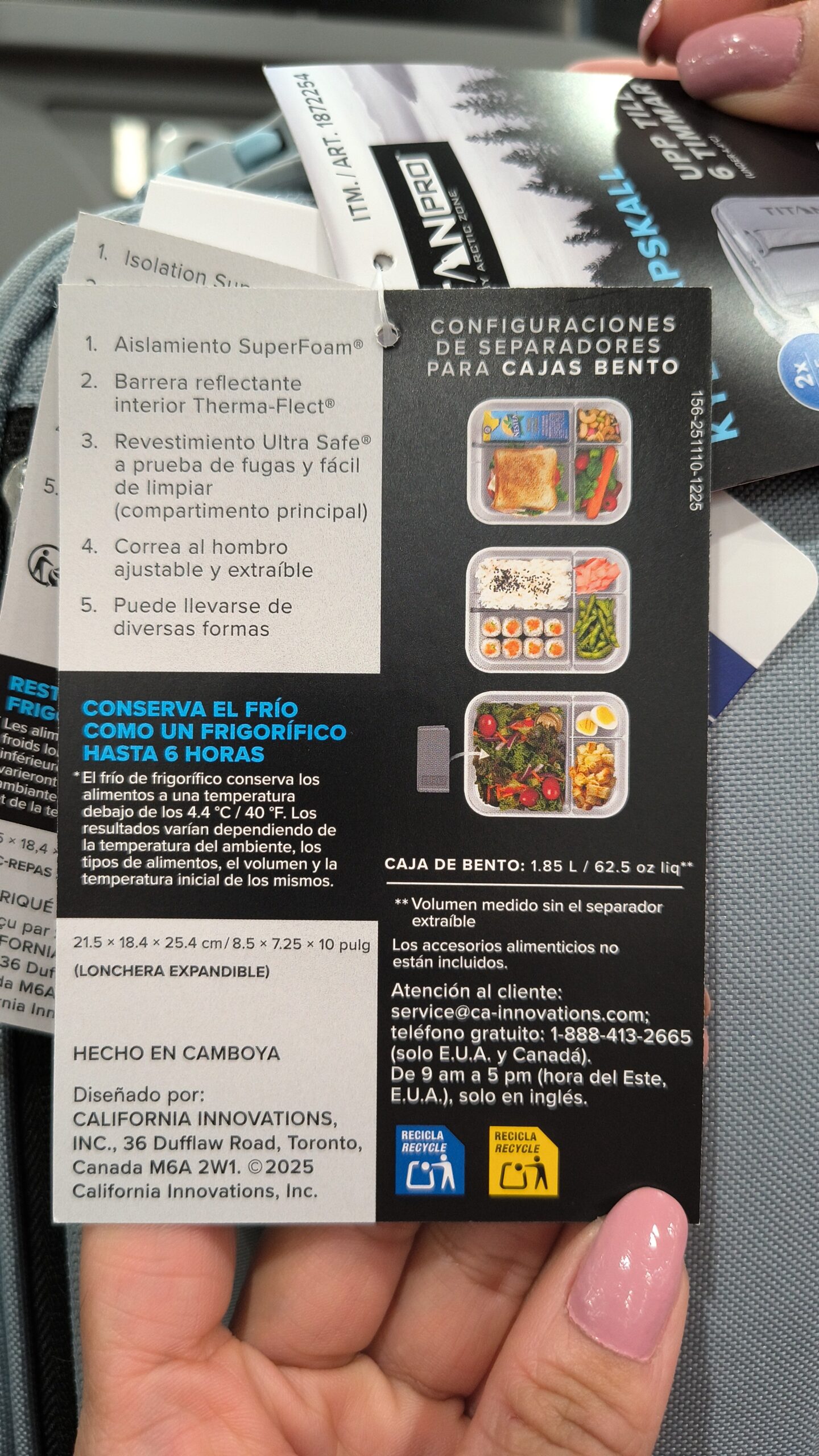 C. Lonchera Expandible Titan PRO Arctic Zone con Bento Box - Imagen 2