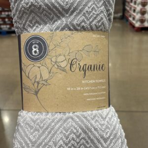 C. Toallas de Cocina de Algodón Orgánico (Paquete de 8)
