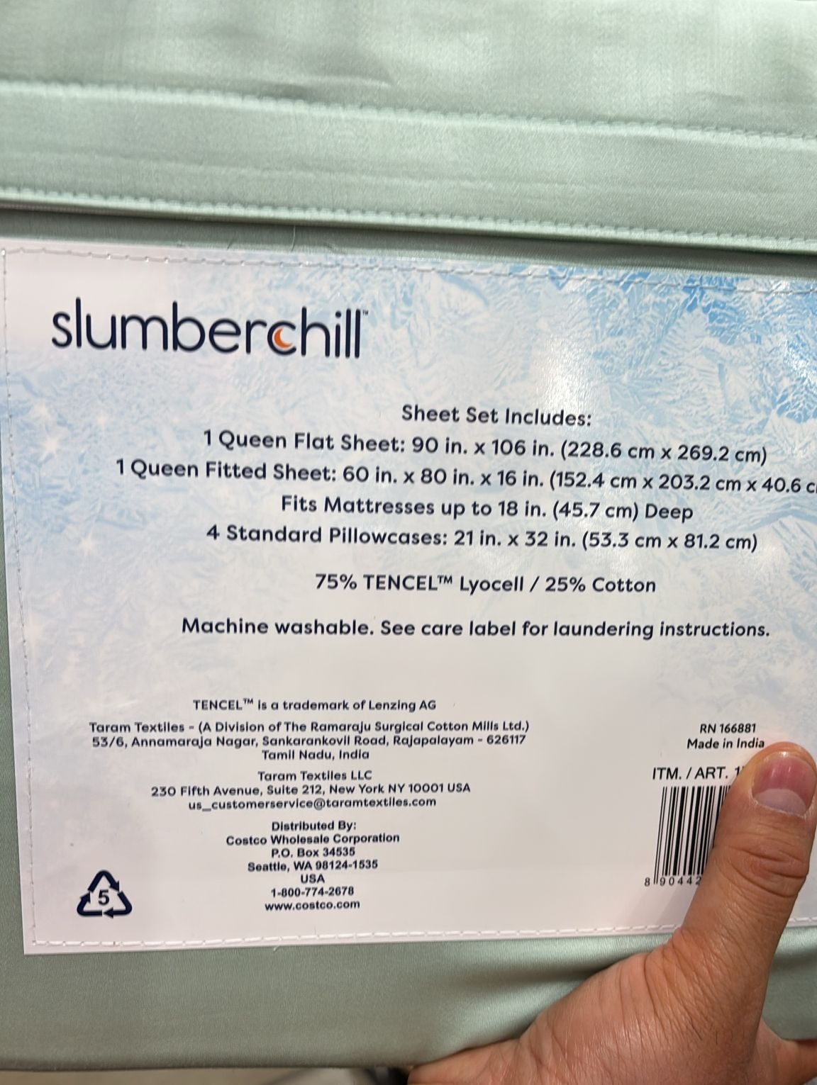 C. Juego de Sábanas Frescas Slumber Chill de 6 Piezas - Imagen 2