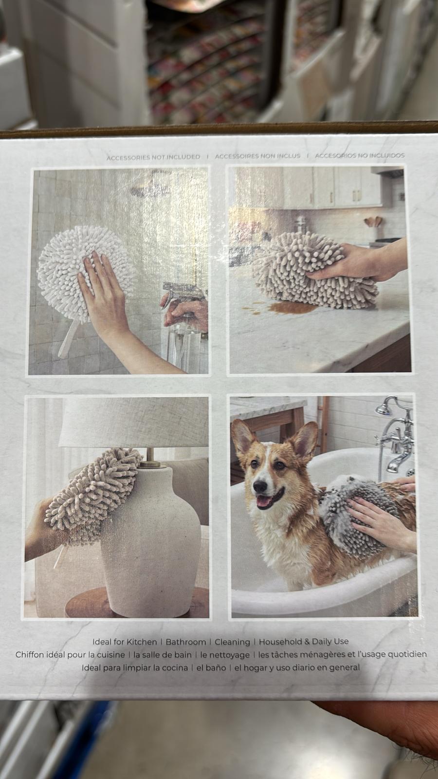 C. Toallas de Mano de Chenille Tipo Noodle (Paquete de 3) - Imagen 2
