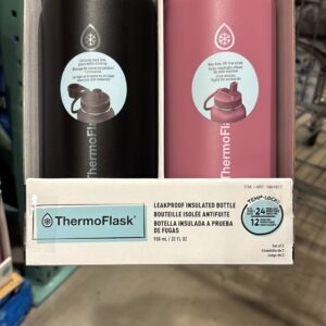 C. Set de 2 Termos ThermoFlask Compatibles con Portavasos (32 oz / 946 ml)