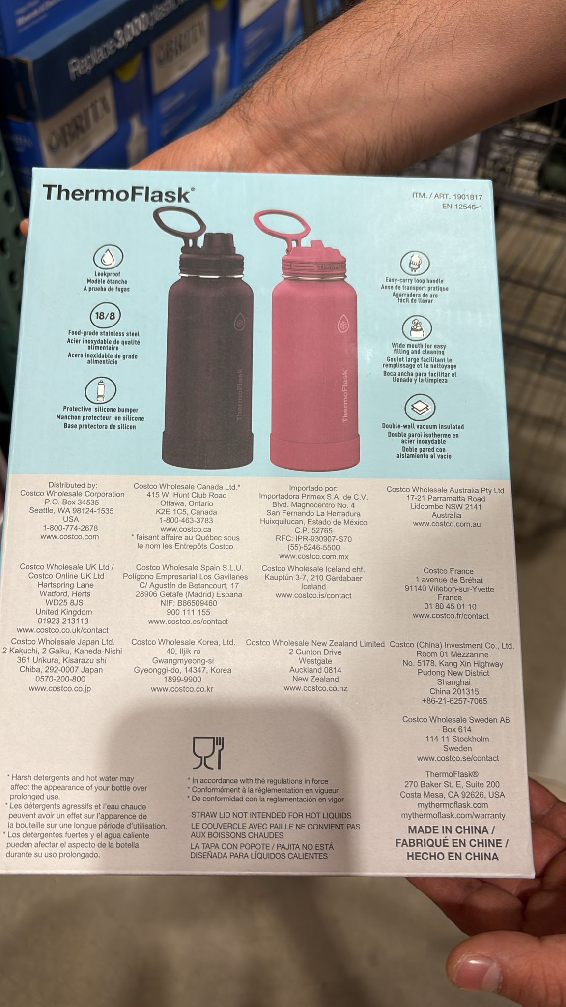 C. Set de 2 Termos ThermoFlask Compatibles con Portavasos (32 oz / 946 ml) - Imagen 2