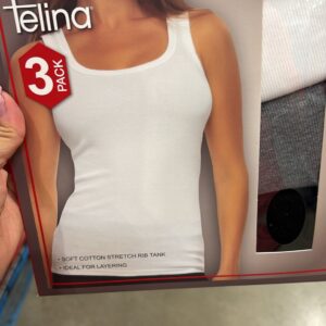 C. Set de 3 Blusas de Tirantes Acanaladas Felina para Mujer