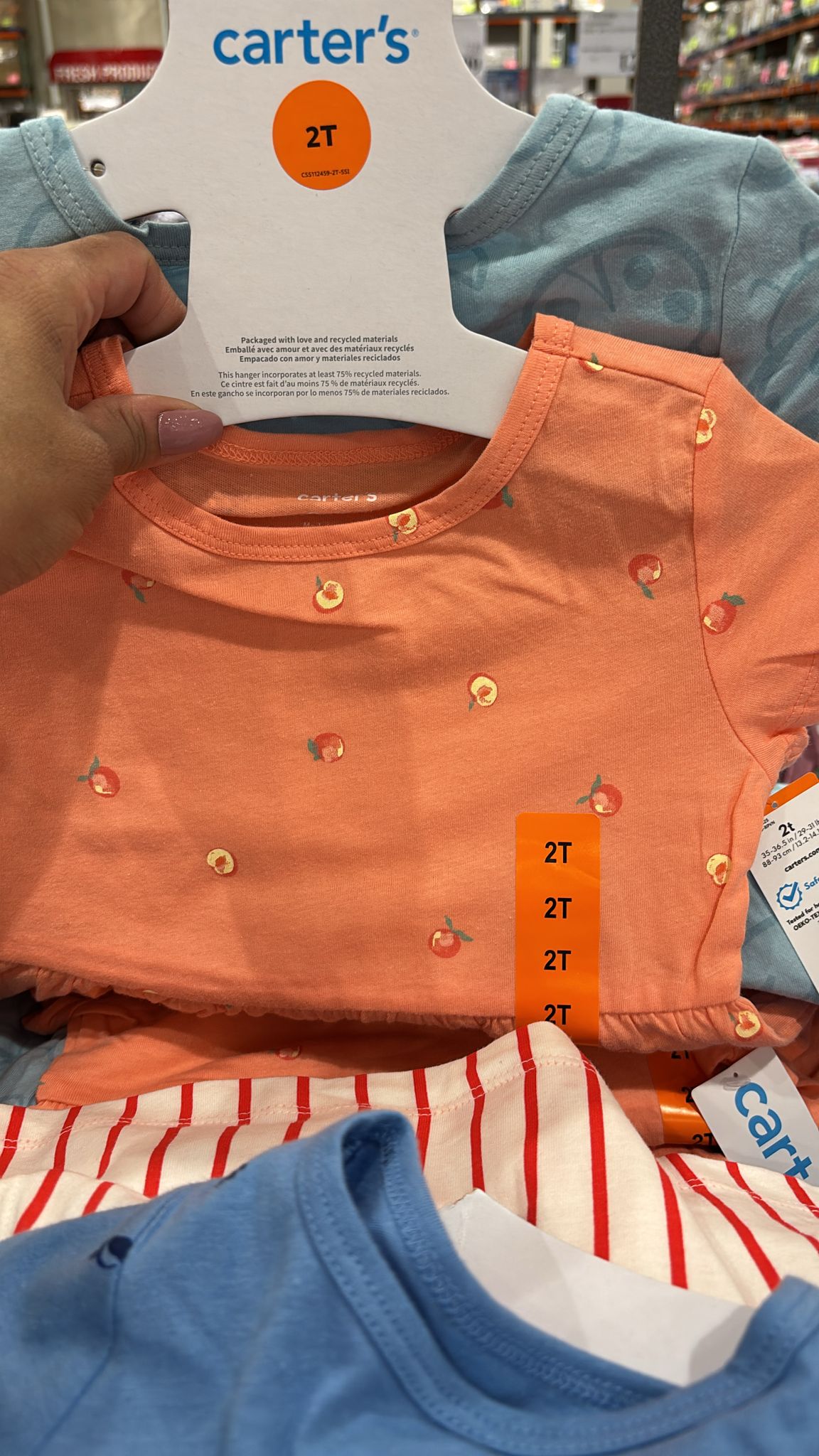 C. Set de 2 Vestidos de Algodón Carter's para Niña - Imagen 3