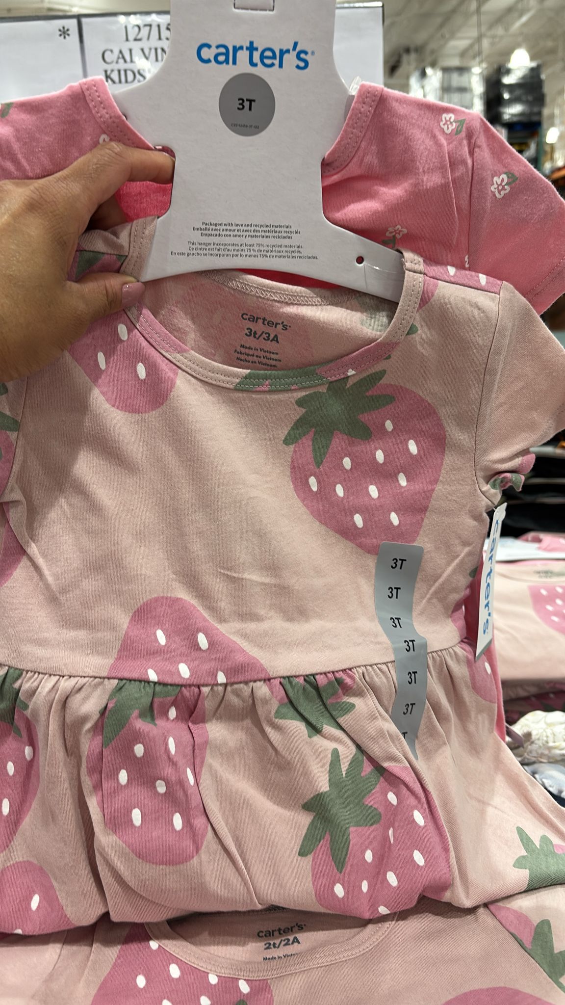C. Set de 2 Vestidos de Algodón Carter's para Niña - Imagen 2