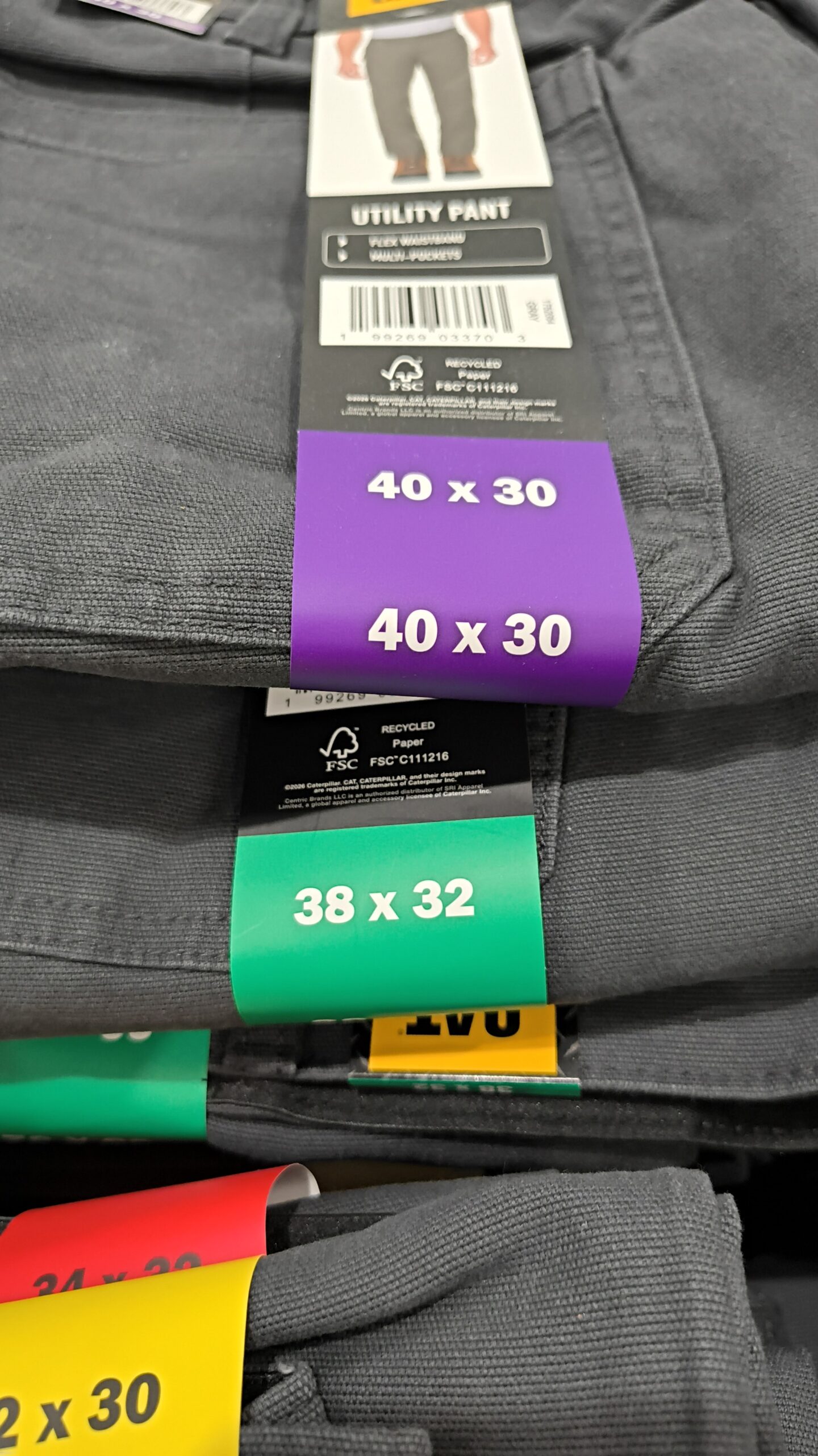 C. Pantalón Utilitario de Trabajo Rudo CAT para Hombre - Imagen 7