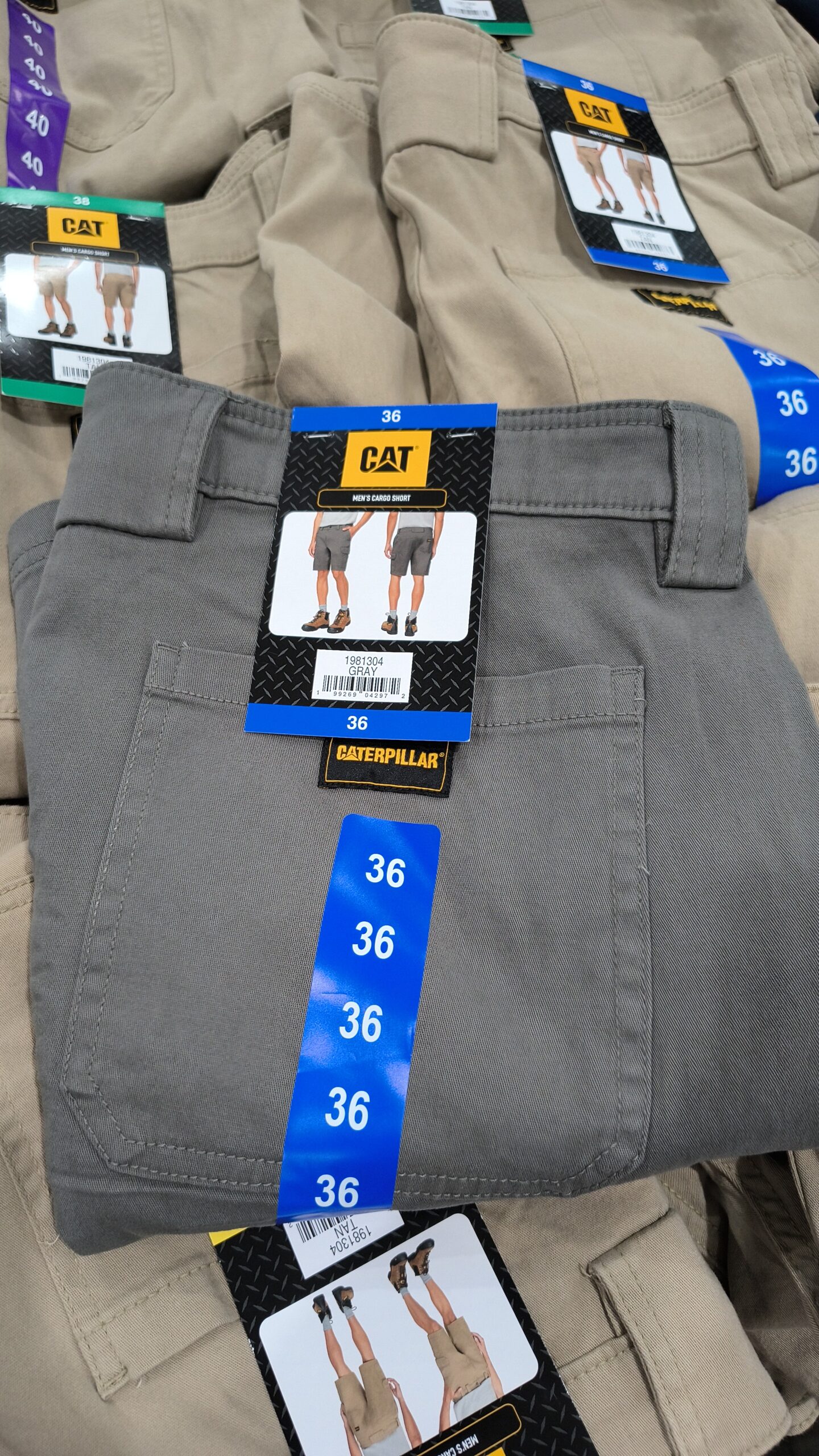C. Short Tipo Cargo de Trabajo Pesado CAT para Hombre - Imagen 9