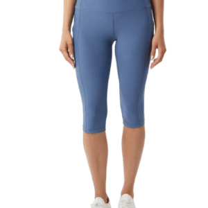 C. Leggings Cortos Acanalados con Bolsas 32 Degrees para Mujer