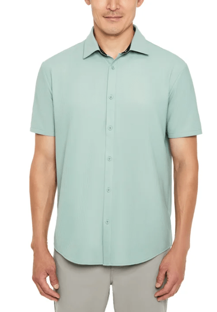 C. Camisa de Manga Corta Ultra Elástica Kenneth Cole para Hombre - Imagen 3