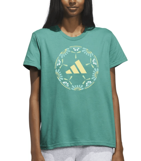 C. Playera Deportiva con Estampado Floral adidas para Mujer - Imagen 3